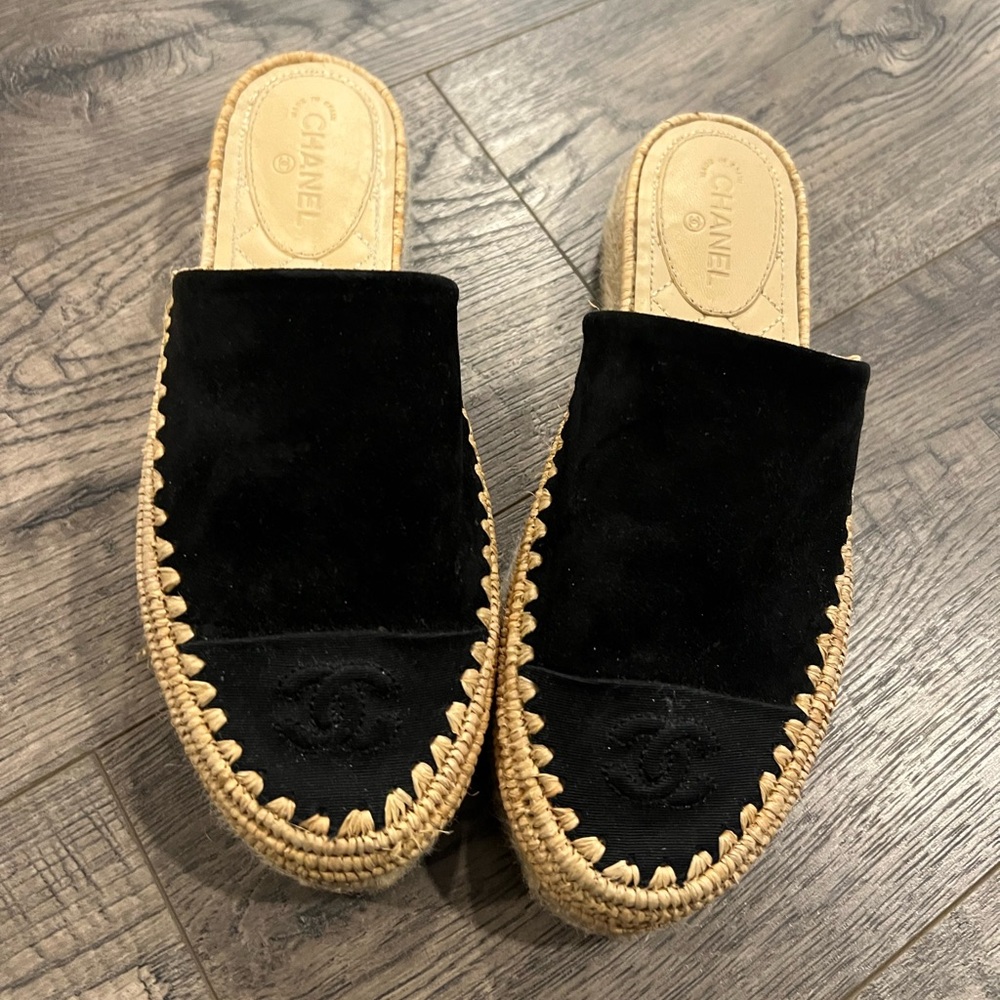 🖤Chanel espadrilles Platform 🖤